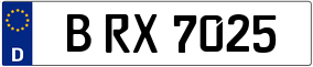 Trailer License Plate